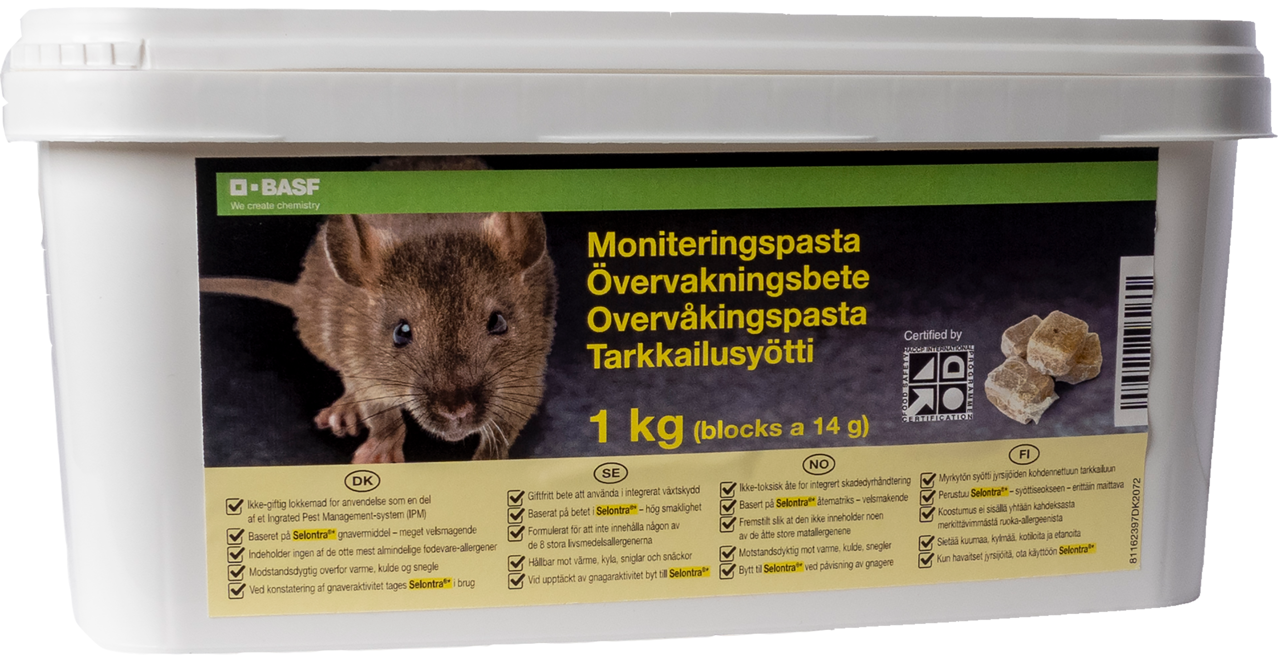 Selontra Monitorblok 14 Gram | Monitorering af gnavere | Hatting